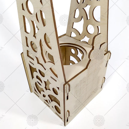 DIY Bottle Holder Kit, Bead embroidery on wood craft kit