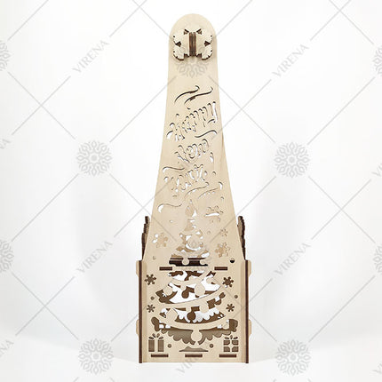 DIY Bottle Holder Kit, Bead embroidery on wood craft kit