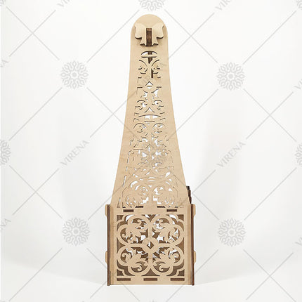 DIY Bottle Holder Kit, Bead embroidery on wood craft kit