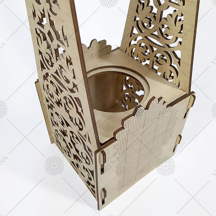 DIY Bottle Holder Kit, Bead embroidery on wood craft kit