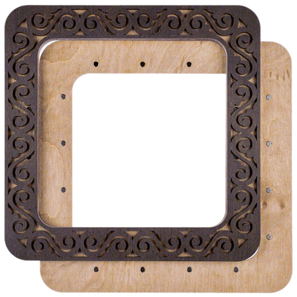 Embroidery frame on magnets