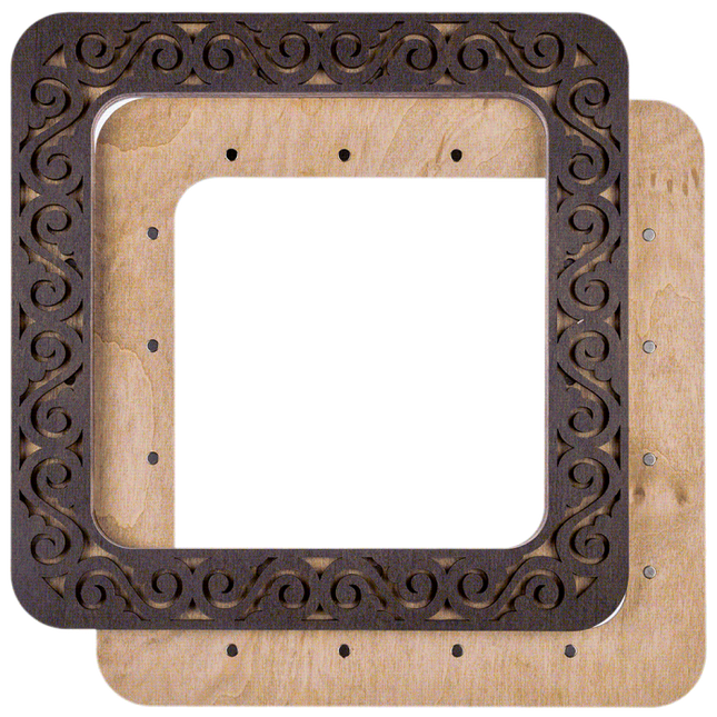 Embroidery frame on magnets