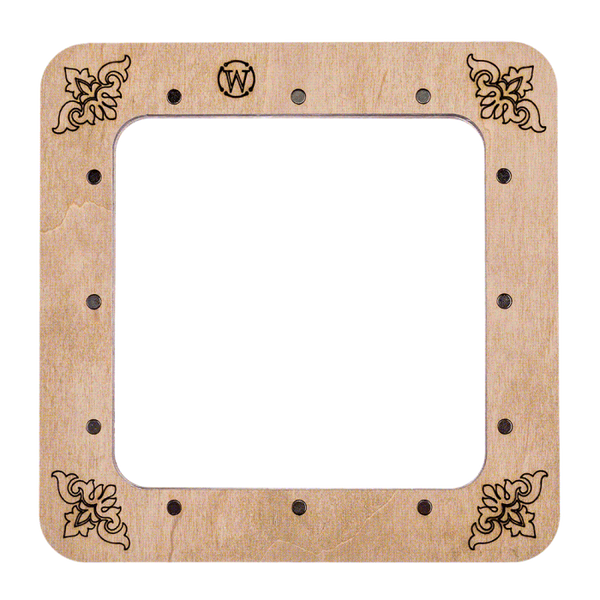 Embroidery frame on magnets