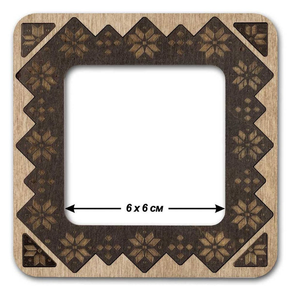 Embroidery frame on magnets