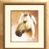 DIY Cross stitch kit with a printed canvas "Horse"