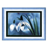 DIY Cross stitch kit with a printed canvas "Lily of the valley"