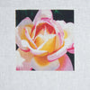 DIY Cross stitch kit with a printed canvas "Tea rose"