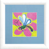 DIY Cross stitch kit with a printed canvas "Dragonfly"