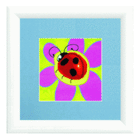 DIY Cross stitch kit with a printed canvas 