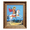 DIY Cross stitch kit with a printed canvas "Saint George"