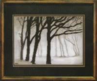 DIY Cross stitch kit with a printed canvas "Melancholy"