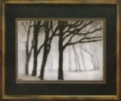 DIY Cross stitch kit with a printed canvas "Melancholy"