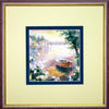 DIY Cross stitch kit with a printed canvas "Boat"