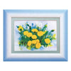 DIY Cross stitch kit with a printed canvas "Dandelions"