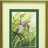 DIY Cross stitch kit with a printed canvas "At the meadow"