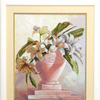 DIY Cross stitch kit with a printed canvas "Bouquet of lilies"