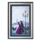 DIY Cross stitch kit with a printed canvas 