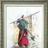 DIY Cross stitch kit with a printed canvas "Cossack-winner"