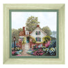 DIY Cross stitch kit with a printed canvas "White house"