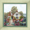 DIY Cross stitch kit with a printed canvas "White house"