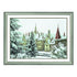 DIY Cross stitch kit with a printed canvas "Christmas in the Carpathians"