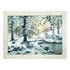 DIY Cross stitch kit with a printed canvas "Wolves at the winter brook"
