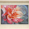 DIY Cross stitch kit with a printed canvas "Peony"