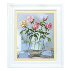 DIY Cross stitch kit with a printed canvas 