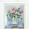DIY Cross stitch kit with a printed canvas "Awakening of roses"