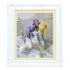 DIY Cross stitch kit with a printed canvas "Awakening of irises"