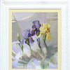 DIY Cross stitch kit with a printed canvas "Awakening of irises"