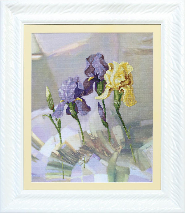 DIY Cross stitch kit with a printed canvas 