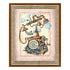 DIY Cross stitch kit with a printed canvas "Waiting for a call"
