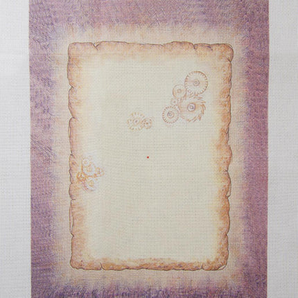 DIY Cross stitch kit with a printed canvas "Waiting for a call"