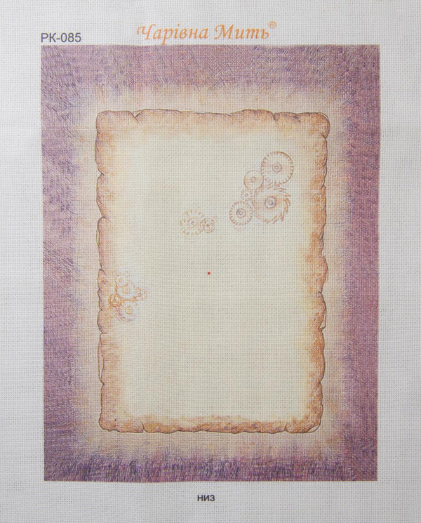 DIY Cross stitch kit with a printed canvas 