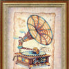 DIY Cross stitch kit with a printed canvas "Echo of the past"