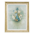 DIY Cross stitch kit with a printed canvas 