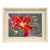 DIY Cross stitch kit with a printed canvas "Red lily"