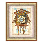 DIY Cross stitch kit with a printed canvas 