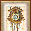 DIY Cross stitch kit with a printed canvas "Time affair"