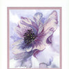 DIY Cross stitch kit with a printed canvas "Lilac mood"