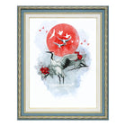 DIY Cross stitch kit with a printed canvas 