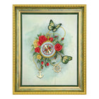 DIY Cross stitch kit with a printed canvas 