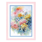 DIY Cross stitch kit with a printed canvas 