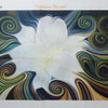 DIY Cross stitch kit with a printed canvas "White lily"