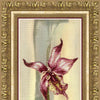 DIY Cross stitch kit with a printed canvas "Lilac orchid"