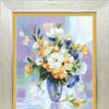 DIY Cross stitch kit with a printed canvas "Water-colour bouquet"