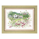 DIY Cross stitch kit with a printed canvas 