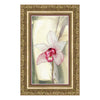 DIY Cross stitch kit with a printed canvas "Pink orchid"