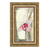 DIY Cross stitch kit with a printed canvas "Pink orchid"